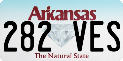 AR license plate 282VES