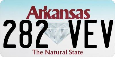AR license plate 282VEV