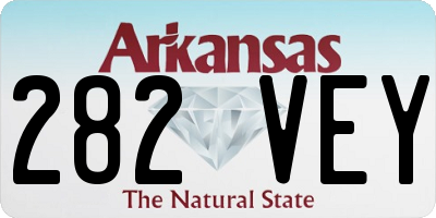 AR license plate 282VEY
