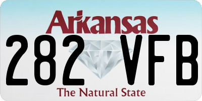 AR license plate 282VFB