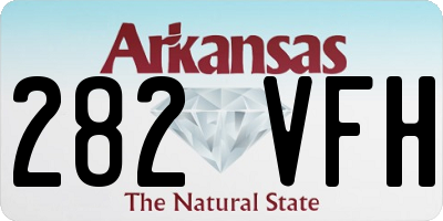 AR license plate 282VFH