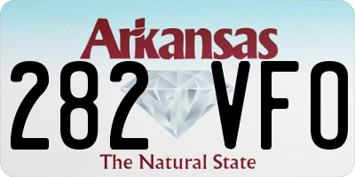AR license plate 282VFO