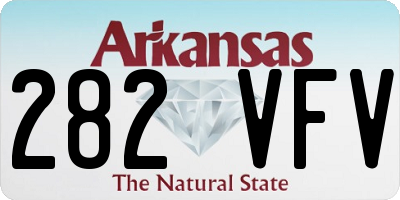 AR license plate 282VFV