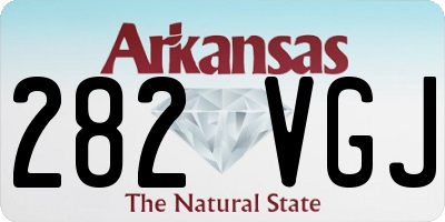 AR license plate 282VGJ