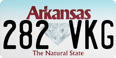 AR license plate 282VKG