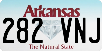 AR license plate 282VNJ