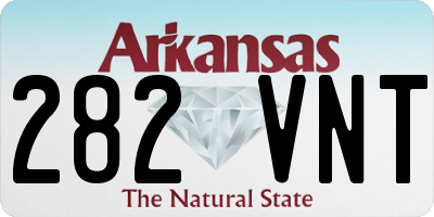 AR license plate 282VNT