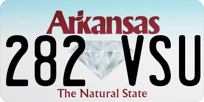 AR license plate 282VSU