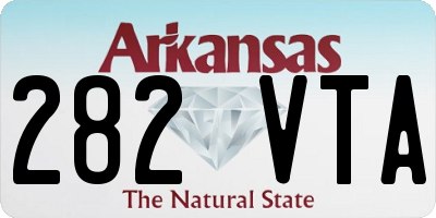 AR license plate 282VTA