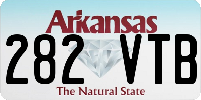 AR license plate 282VTB