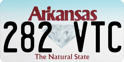 AR license plate 282VTC