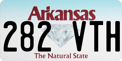 AR license plate 282VTH
