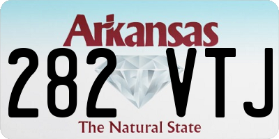 AR license plate 282VTJ