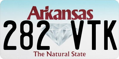 AR license plate 282VTK