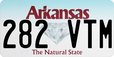 AR license plate 282VTM
