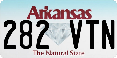 AR license plate 282VTN