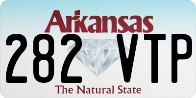 AR license plate 282VTP