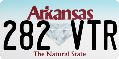 AR license plate 282VTR