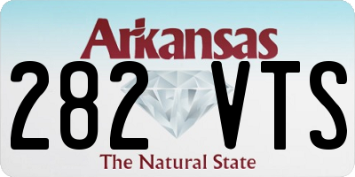 AR license plate 282VTS