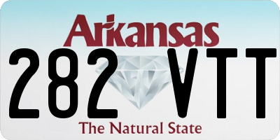 AR license plate 282VTT