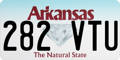 AR license plate 282VTU
