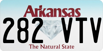 AR license plate 282VTV