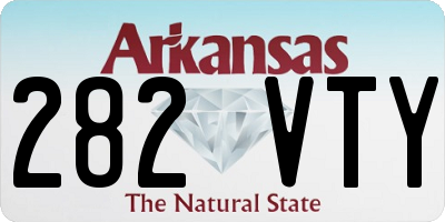 AR license plate 282VTY