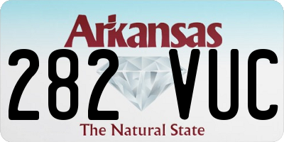 AR license plate 282VUC