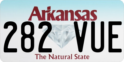 AR license plate 282VUE
