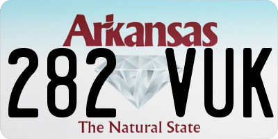 AR license plate 282VUK