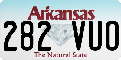 AR license plate 282VUO