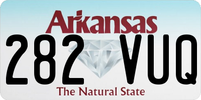AR license plate 282VUQ