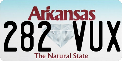 AR license plate 282VUX