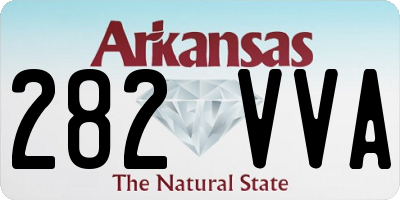 AR license plate 282VVA