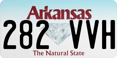AR license plate 282VVH