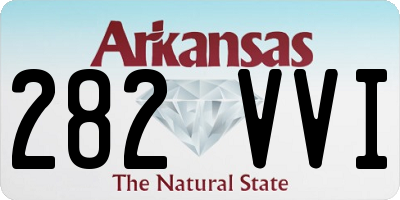 AR license plate 282VVI