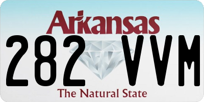 AR license plate 282VVM