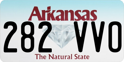 AR license plate 282VVO