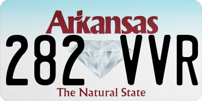 AR license plate 282VVR