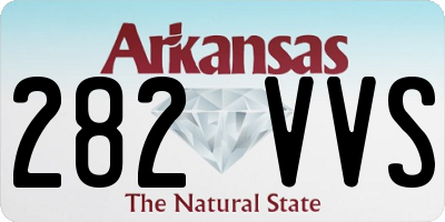 AR license plate 282VVS