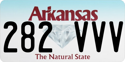AR license plate 282VVV