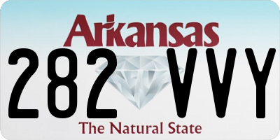 AR license plate 282VVY