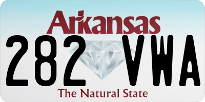 AR license plate 282VWA