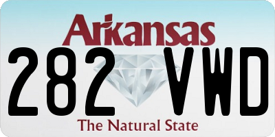 AR license plate 282VWD