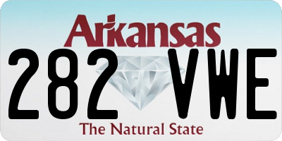 AR license plate 282VWE