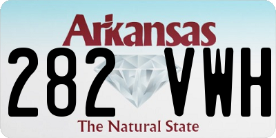 AR license plate 282VWH