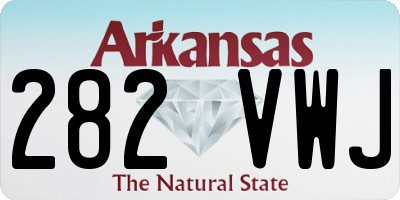 AR license plate 282VWJ