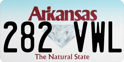 AR license plate 282VWL