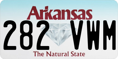 AR license plate 282VWM