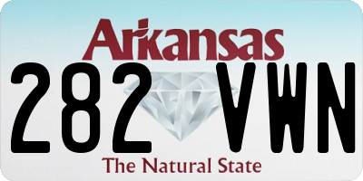 AR license plate 282VWN